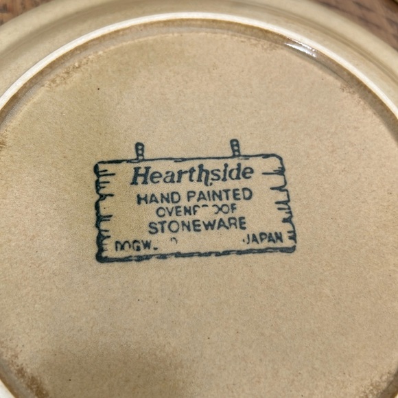 3 Vintage Hearthside Hand Painted Stoneware Side Plates - Painted in Japan - Picture 4 of 6